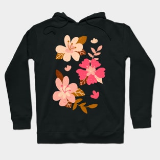 Pink hibiscus flowers Hoodie